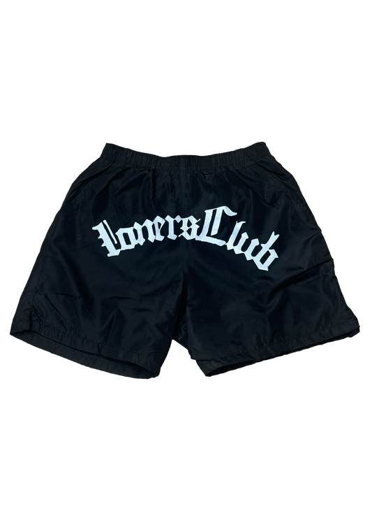 “LC25” Black & White Athletic Shorts